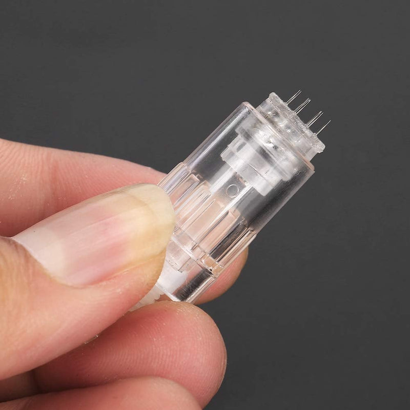 [Australia] - 10Pcs Microneedling Replacement Nano Needle, Micro Needle Accessory for 7 LED Color Light Photon Electric Derma Pen Nanometer with Square Head 