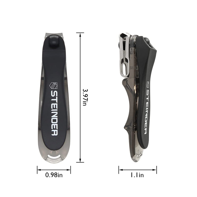 [Australia] - Steinder Toenail clippers, EASY Nail clippers Self Pedicure tool for ingrown Toe nail,EZ grip & Effortless 360 Degree Rotary Blade & Nail Catcher Design 