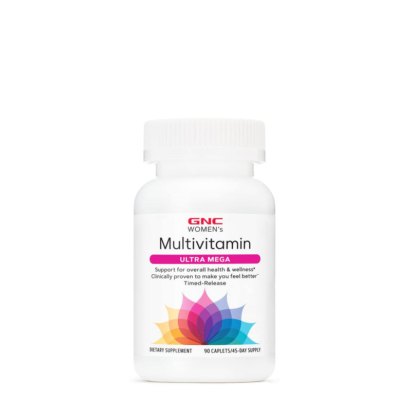 [Australia] - GNC Women's Ultra Mega Multivitamin | Supports Overall Health and Wellness in Women, Clinically Proven to Make You Feel Better, Timed-Release | 90 Caplets 