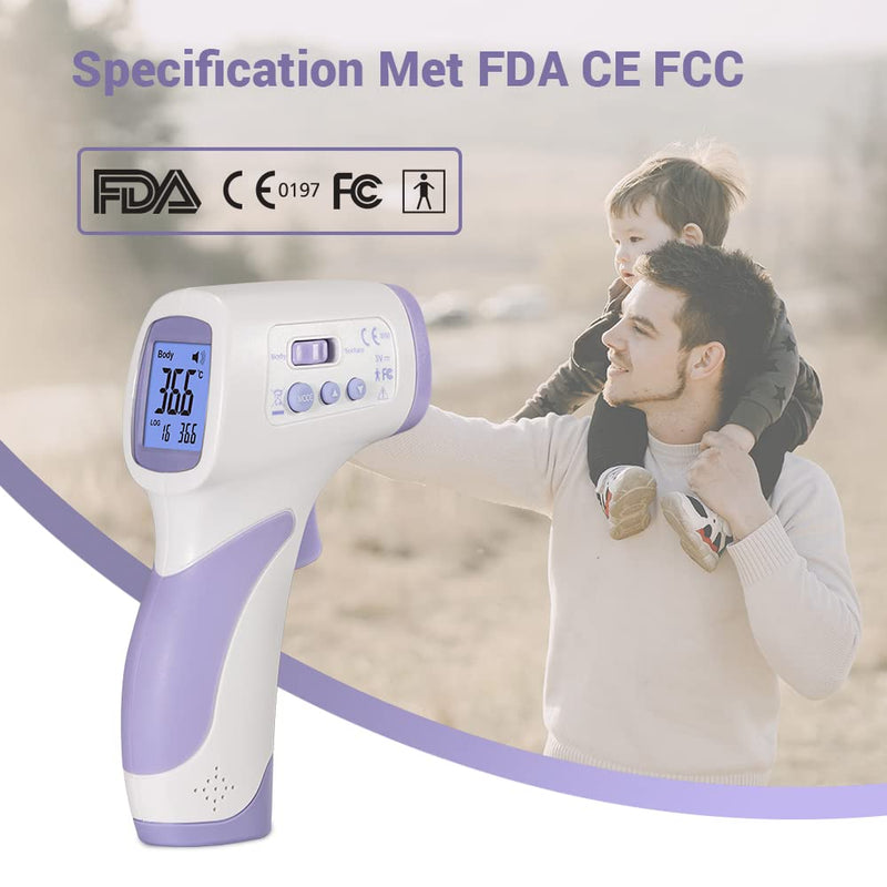 [Australia] - CEM DT-8806H, thermometer for forehead,No-Touch Forehead Thermometer for Adults and Kids,FDA CE ,Large LED Display and Gentle Vibration Alert (PT3) 