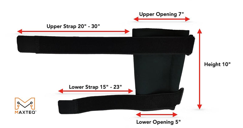 [Australia] - Ankle Monitor Bracelet Cover for SCRAM, Alcohol Monitor, House Arrest, Other Offenders - Black Neoprene, Adjustable Hook and Loop Straps 