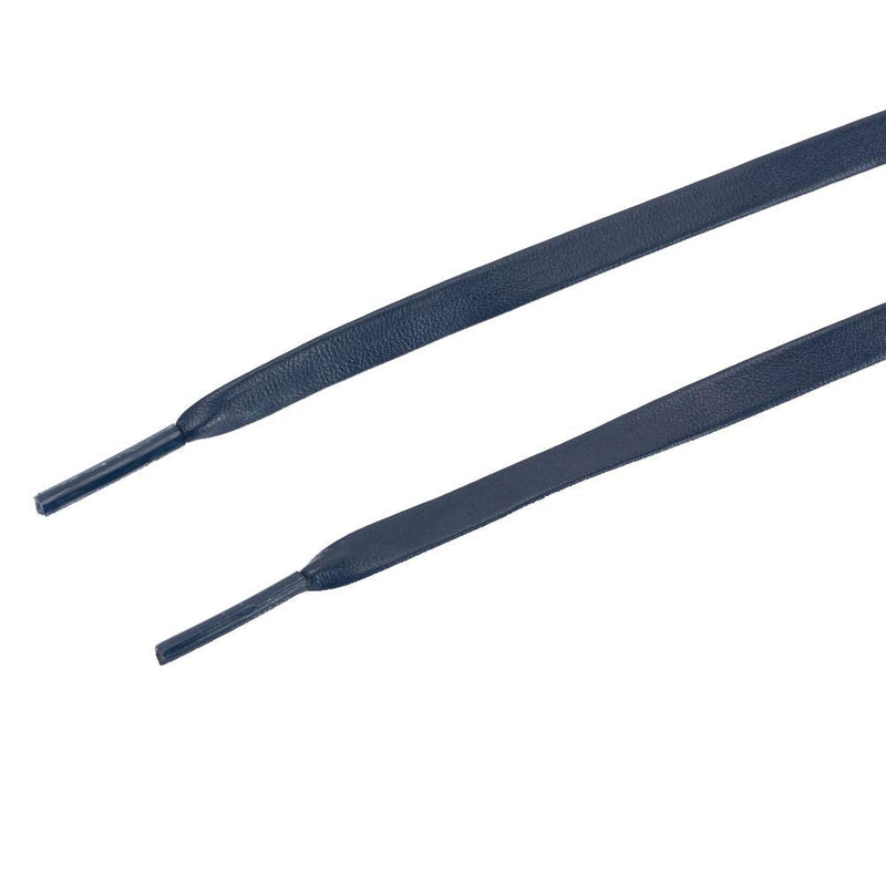 [Australia] - One Pair Flat PU Leather Laces Shoelaces for Shoes Sneaker Boot Navy Blue 71'' 