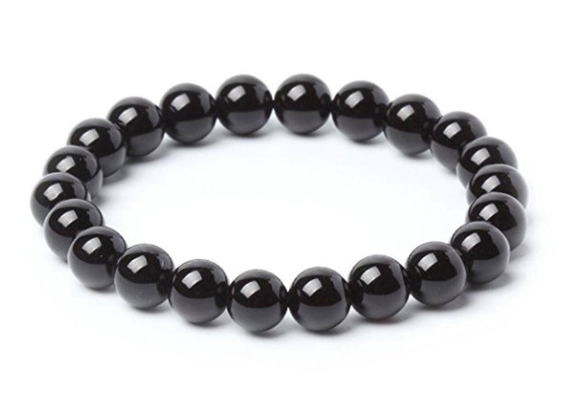 [Australia] - Adabele Natural Gemstone Bracelet 7.5 inch Stretchy Chakra Gems Stones 8mm (0.31") Beads Healing Crystal Quartz Women Men Girls Gifts (Unisex) 7.0 Inches agate 