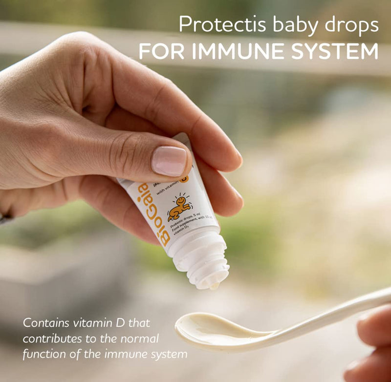 [Australia] - BIOGAIA Protectis Probiotic Drops with Vitamin D3 10ml Suitable for Newborn Babies,Balance Baby�s Gut Flora and Support Immune System. Contains BioGaia Patented L Reuteri DSM 17938. 