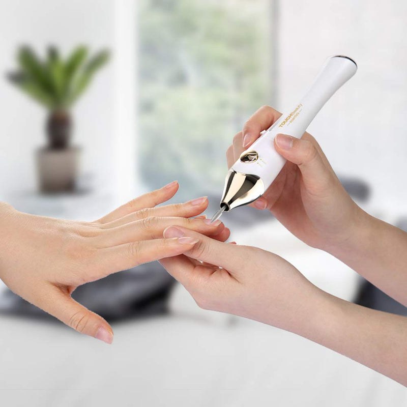 [Australia] - TOUCHBeauty Electric Nail File 5in1 Professional Manicure Pedicure Kit with Stand, Nail Buffer Drill Polisher for Natural Fingernails Toenails 5 Bits Golden TB-1335 1335 Golden 