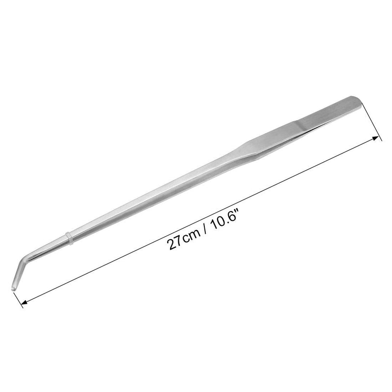 [Australia] - sourcing map Aquarium Curved Tweezers 10.6 Inch Stainless Steel Extra Long, Fish Tank Aquatic Plants Clip 