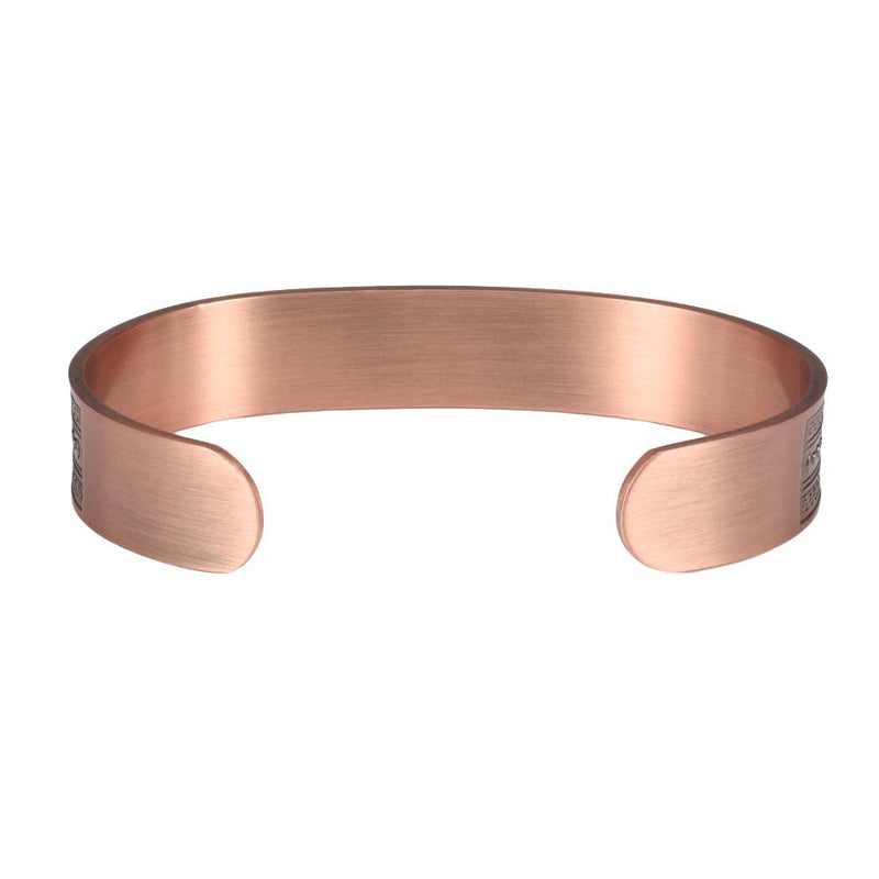 [Australia] - EnerMagiX Copper Magnetic Bracelets for Women Men,99.9% Soild Copper Cuff Bangle Magnetic Bracelet with 2 Strong Magnets,Adjustable Size(CPB-1028) 