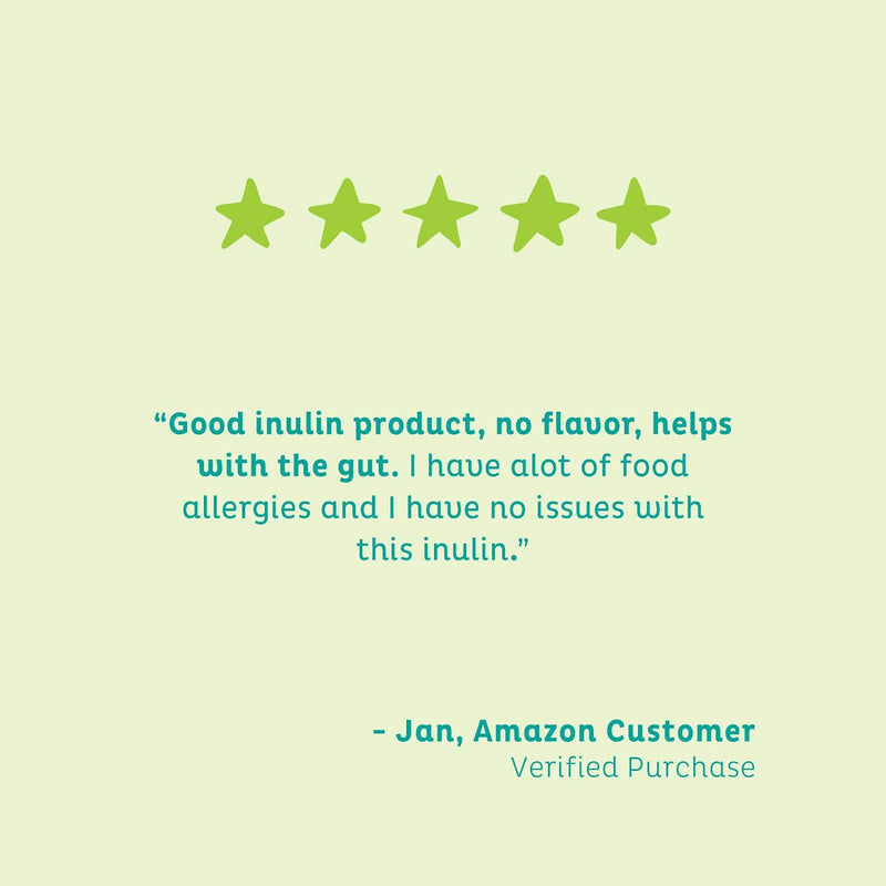 [Australia] - KOS Organic Inulin Powder - Unflavored Inulin Prebiotic Intestinal Support Powder - USDA Organic, Digestive Health Promoting, Gluten Free Plant Based Ingredient, 336g, 112 Servings 