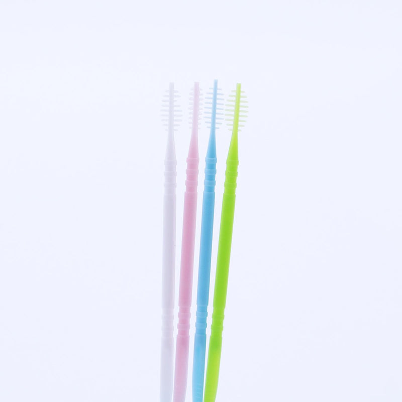 [Australia] - HEALLILY Double-Ended Plastic Toothpicks Teeth Sticks for Oral Care 200pcs 