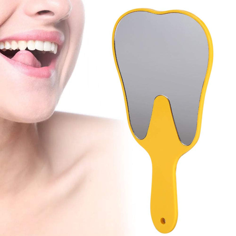 [Australia] - 4Pcs Plastic Handheld Mirror Molar Tooth Shape Mirror for Office Unbreakable Magnifying Tool 