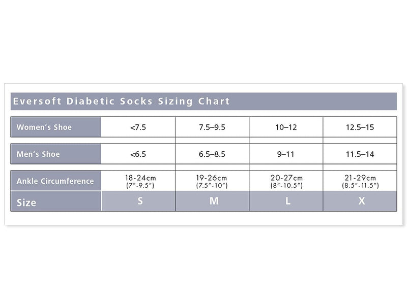 [Australia] - Sigvaris EVERSOFT Diabetic Sock 160 Knee-high Compression Socks 8-15 mmHg White X-Large 