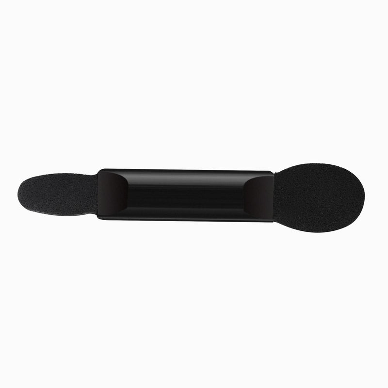 [Australia] - Deksias Disposable Dual Sided Eye Shadow Sponge Applicator Oval Tipped Eyeshadow Brushes Makeup Applicators (100PCS, black) 100PCS 