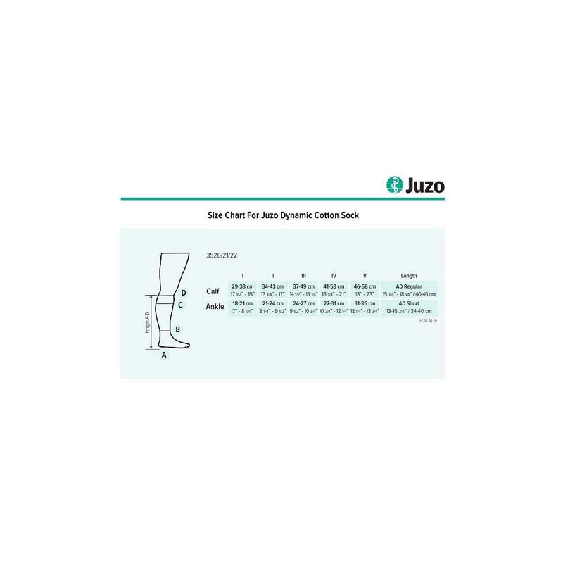 [Australia] - Juzo Dynamic Cotton Men’s Closed Toe 15-20mmhg Compression Sock 5 Black 