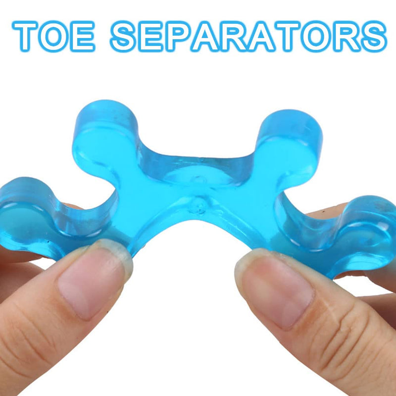 [Australia] - 3 Pairs Toe Separators Toe Stretcher Toe Spacers Toe Stretchers Separators for Overlapping Toes Bunions Hammer Toe Foot Pain Relief 