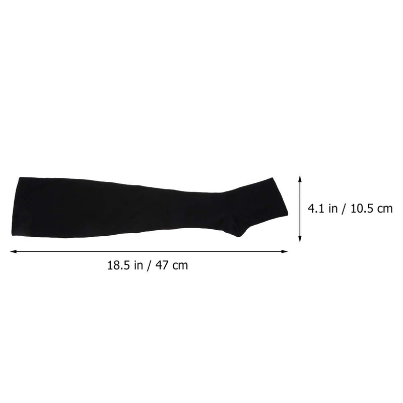 [Australia] - SUPVOX Knee High Compression Stockings Open Toe Firm Legware Calf Compression Sock Sleeve for Men Women XXL (Black) 2XL (Pack of 2) 