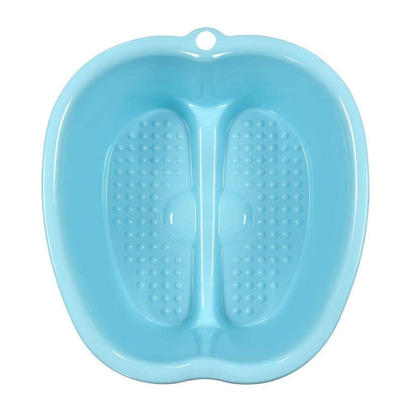 [Australia] - Ownest Foot Bath Spa,Water Spa and Foot Massage, Sturdy Plastic Foot Basin for Soaking Foot,Toe Nails, and Ankles,Pedicure,Portable Foot Tub-Blue A-blue 