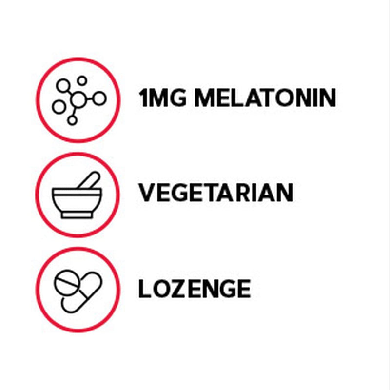 [Australia] - GNC Melatonin Lozenges 1 mg - Cherry - 60 Vegetarian Lozenges 