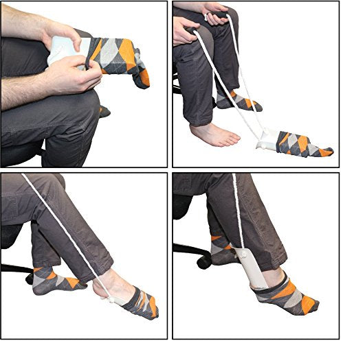 [Australia] - Rehabilitation Advantage Sock Aid with Foam Handles, Standard 