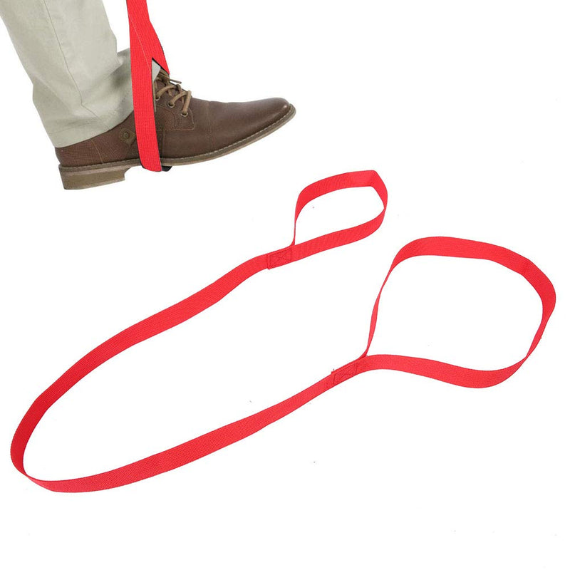 [Australia] - Leg Lifter Strap Durable & Rigid Hand Strap & Foot Loop Portable Disabled Elderly Leg Lifting Strap Foot Lifting Device Leg Mobility Aid 