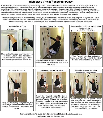 [Australia] - Therapist’s Choice® Shoulder Pulley, Over The Door: Includes Basic Exercise Guide 