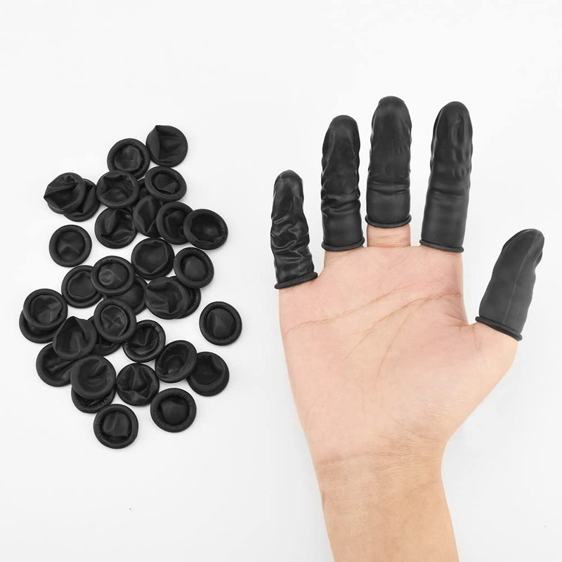 [Australia] - JimKing Finger Cot, 200 PCS Latex Anti-Static Finger Covers Finger Tips, Finger Sleeves Rubber Protect Keeping Dressing Dry and Clean 