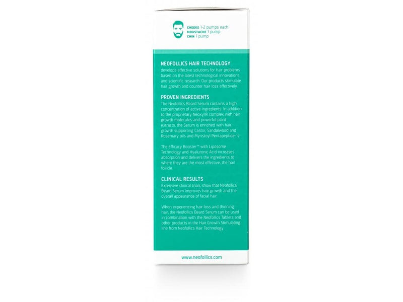 [Australia] - Neofollics Beard Growth Stimulant Serum, Stimulate Beard Growth, with Natural Scientifically Proven Ingredients, 45 ml for 1-2 months 