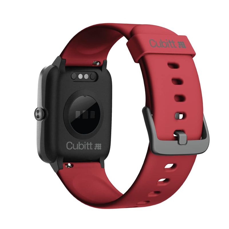 [Australia] - Cubitt CT2S Series 2 Smart Watch 1.3" Touch Screen, Fitness Tracker, with Heart Rate, Blood Oxygen, Stress and Sleep Monitor, IP68 Waterproof, Step Counter, Pedometer Smartwatch Women Men Crimson Red 