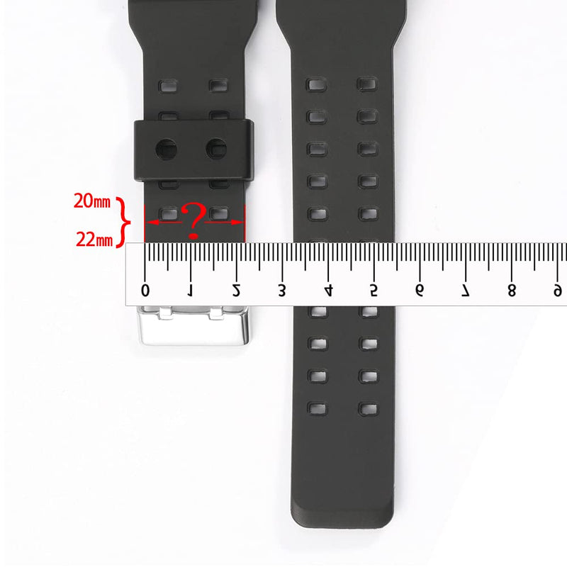 [Australia] - WRISTARMOR Resin keeper loop Replacement for Casio g-shock watch band holder ring Strap Activity ring （2 packs） 20mm White 