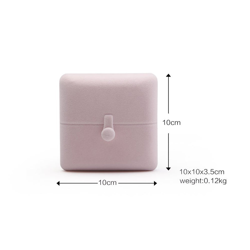 [Australia] - Oirlv Pink Velvet Jewelry Packaging Box Pendant Earrings Display Storage Case Pendant Gift Box Earrings/Necklace/Pendant Box 