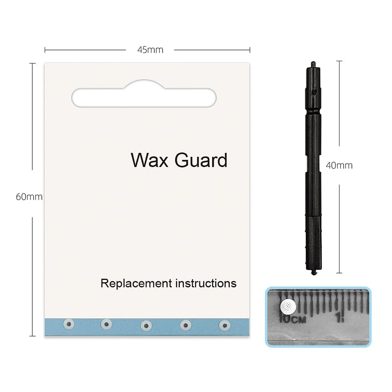 [Australia] - 50-Pcs 1mm Disposable Wax Guard Filters Cleaning Tool Accessories Hearing Aid Wax Guard Filters for phonak, widex, Unitron and Resound Hear Clear Hearing aid Filters 