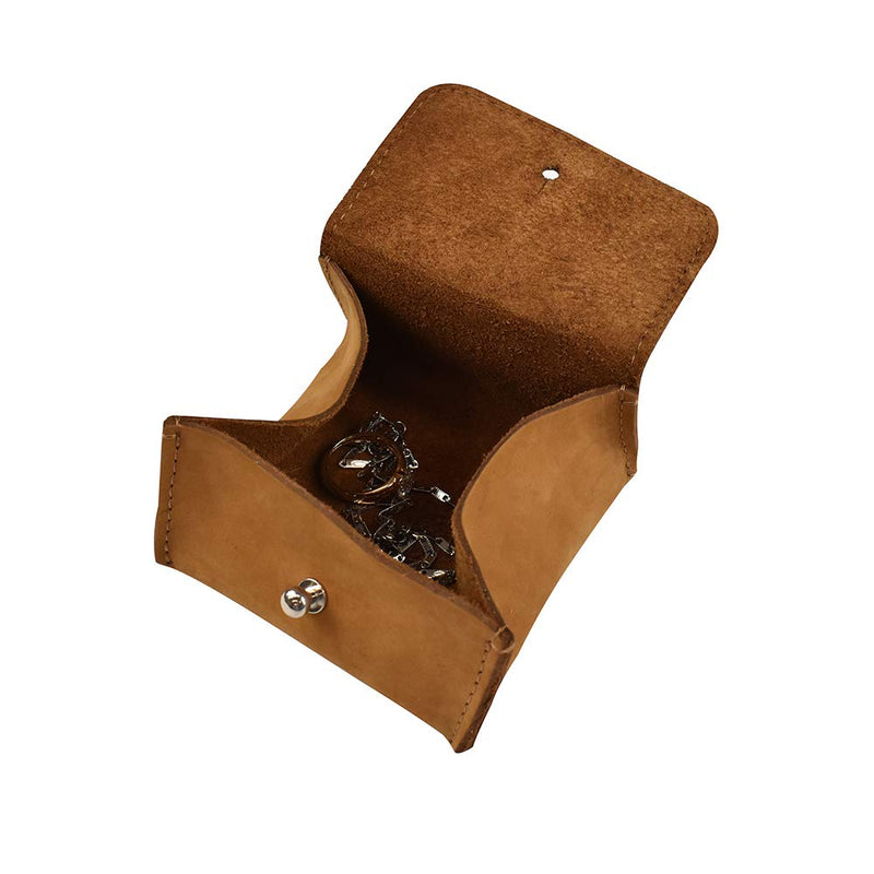 [Australia] - Hide & Drink, Leather Jewelry Pouch, Mini Travel Size Box, Rings & Precious Articles Storage Organizer, Groom & Bridesmaid Wedding Gifts, Handmade :: Old Tobacco 