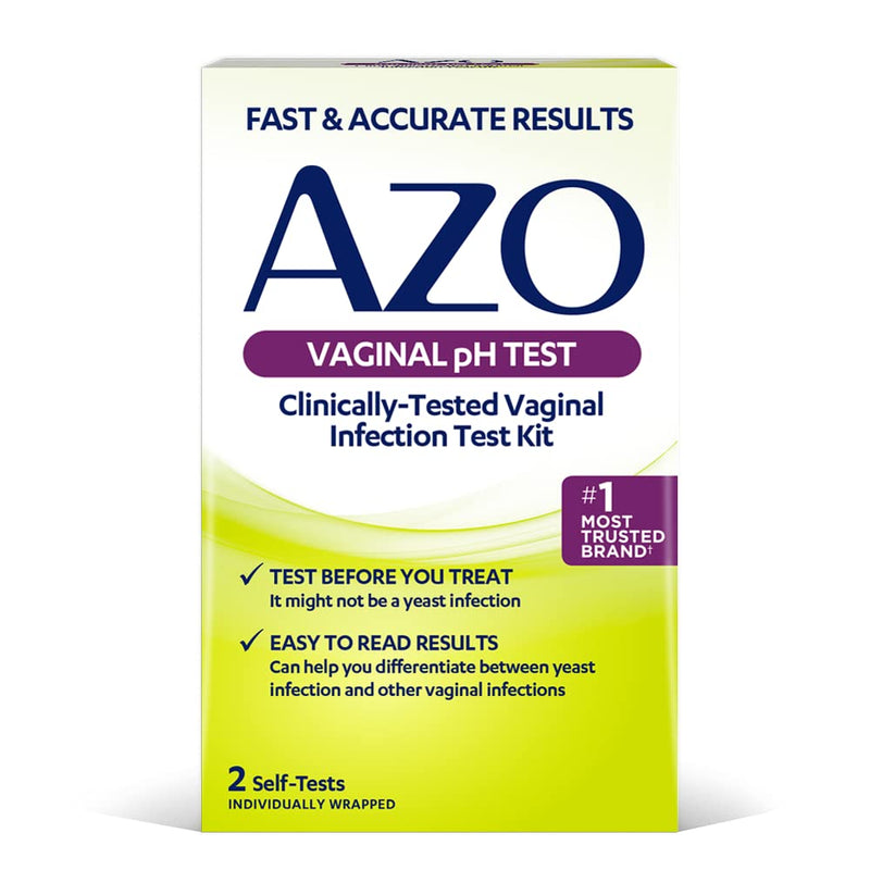 [Australia] - AZO Vaginal pH Test Kit, Clinically-Tested Vaginal Infection Test Kit, Fast & Accurate Results, from The #1 Most Trusted Brand, 2 Self-Tests 