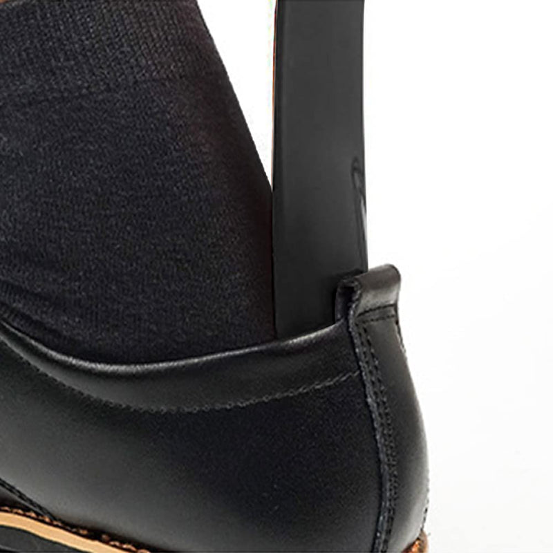 [Australia] - SKYPIA Plastic Shoe Horn 6.5 inch Black Khaki Portable for Travel Use Shoe Helper Small 