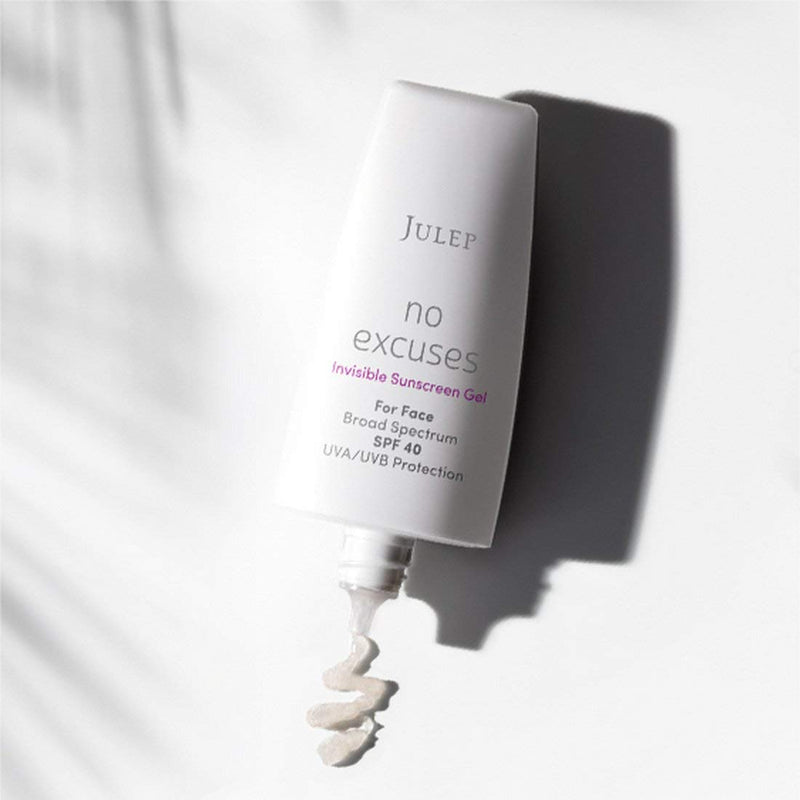 [Australia] - Julep No Excuses Clear Invisible Facial Sunscreen Gel Broad Spectrum SPF 40 + Face Moisturizer With Vitamin E, 1 Fl Oz 