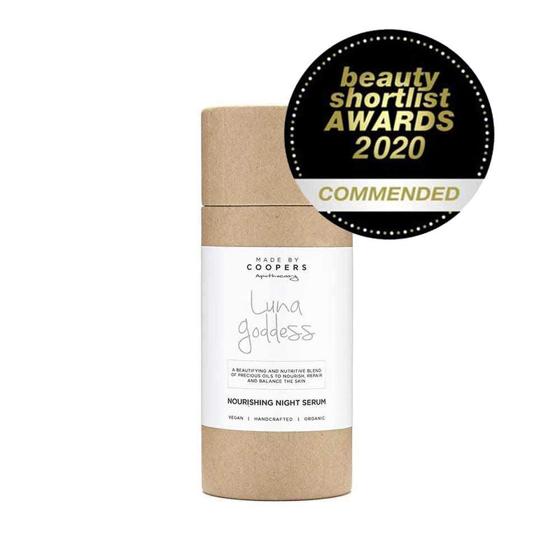 [Australia] - Made By Coopers Luna Goddess Night Serum, All Natural, Vegan, Bio-active Plant Oils, Anti-Aging Moisturiser (30ml) 