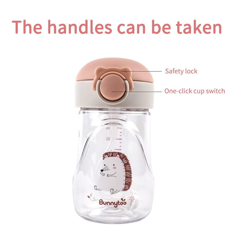 [Australia] - Sippy Cup for Toddlers-240 ml, Baby Cup Suitable from 8+ Months,Learner Cup Night Trainer Cup ,Independent Drinking, Spill-Free Toddler Cup,Leak-Proof Silicone Spout, BPA-Free-Apricot Apricot 