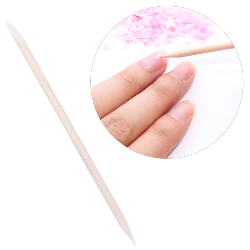 [Australia] - 300 Count Orange Wood Stick 4.5 inch Cuticle Pusher Remover Nail Art Manicure Pedicure Sticks 300 Counts 