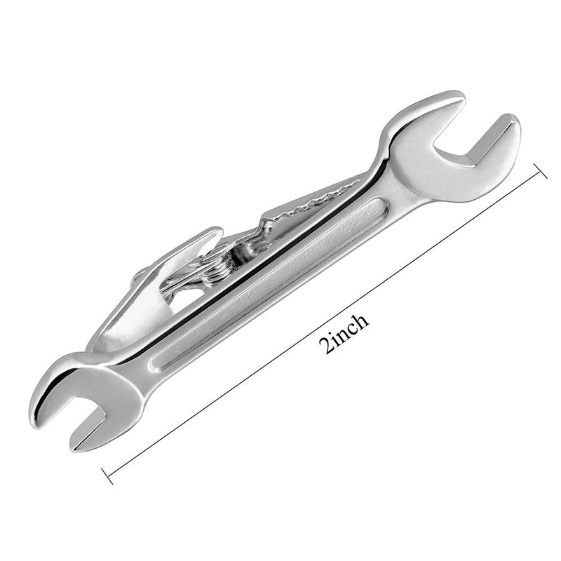 [Australia] - HAWSON 2 inch Tie Clip for Men-Novelty Tool Necktie Bar Clip,Tie Pin,Special Interesting Gift for Men wrench 