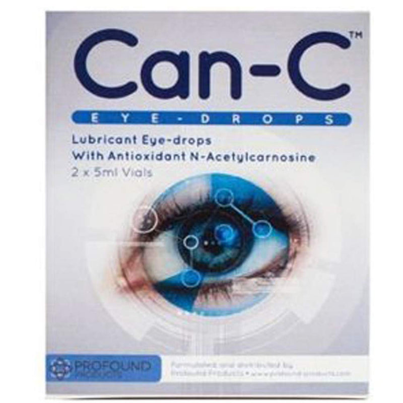 [Australia] - Can-C Eye Drops 5 ml, 2 Count - Eyedrops Natural Ointment Treatment for Animals and Humans Vision Opthalmic Solution - Eye Products - with #1 in Service Wallet Tissues 