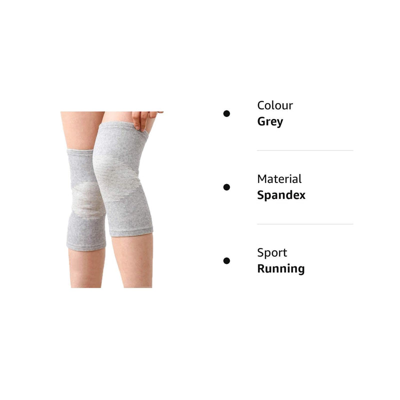 [Australia] - WT-DDJJK Non Slip Sleeve, Unisex Knee Support Sleeves Bamboo Charcoal Fabric Sports Compression Warm Brace Anti-Slip Wrap Pads Joint Pain Injury Recovery 