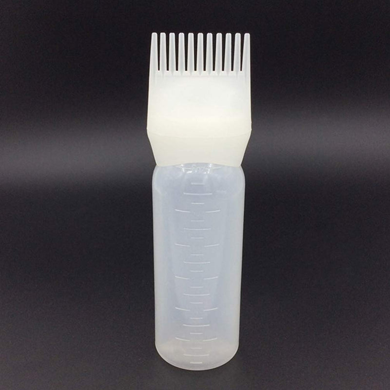 [Australia] - Beaupretty Root Comb Applicator Bottle Hair Color Brush Applicator Hair Dye Bottle with Comb and Graduated Scale,3pcs 