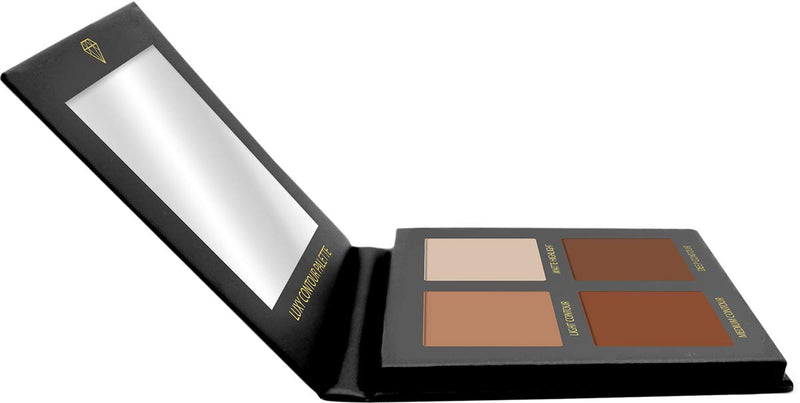 [Australia] - Contour Palette Powder Contour Kit - Contouring Makeup Palette With Mirror - 4 Highly Pigmented Matte Colors For Contouring And Highlighting - Vegan, Cruelty Free And Hypoallergenic 
