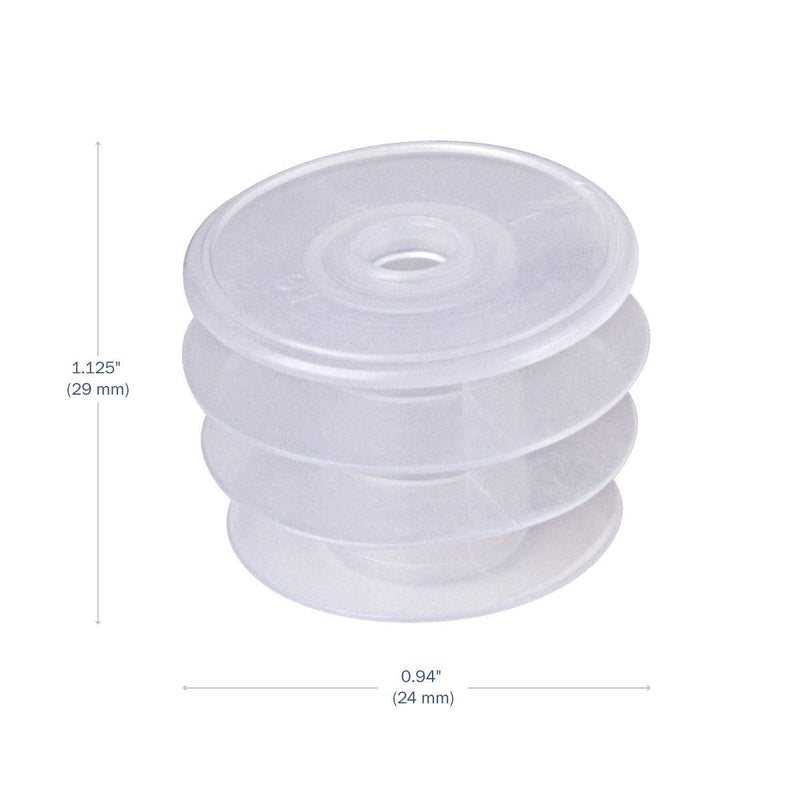 [Australia] - Apothecary Products Oral Syringe Adapter Plugs, Compatible With 12 And 16 Oz Oval, 28 Mm, Pack Of 50 Large Adapter Plugs - 28 mm 