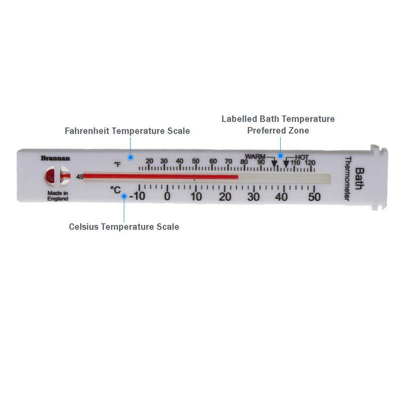 [Australia] - Bath Thermometer - Easy to use Bath Water Thermometer to Check Hot Water Temperature Prior to Bathing - The Ideal and Safe Baby Bath Thermometer 