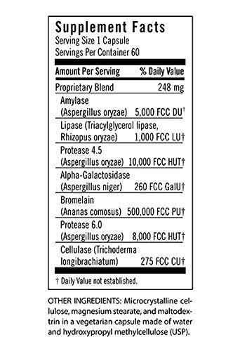 [Australia] - Flora - Advanced Adult Enzyme Blend with Lactase, Enhances Digestion & Provides Relief for Lactose Intolerance, Gluten-Free, Non GMO, 60 Vegetarian Capsules 60 Count (Pack of 1) Standard Packaging 