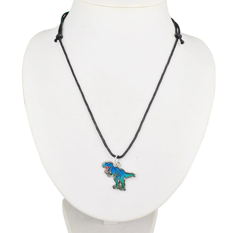 [Australia] - Fun Jewels Handmade T-Rex Dinosaur Pendant Color Change Mood Necklace For Boys Girls Animal Jewelry 