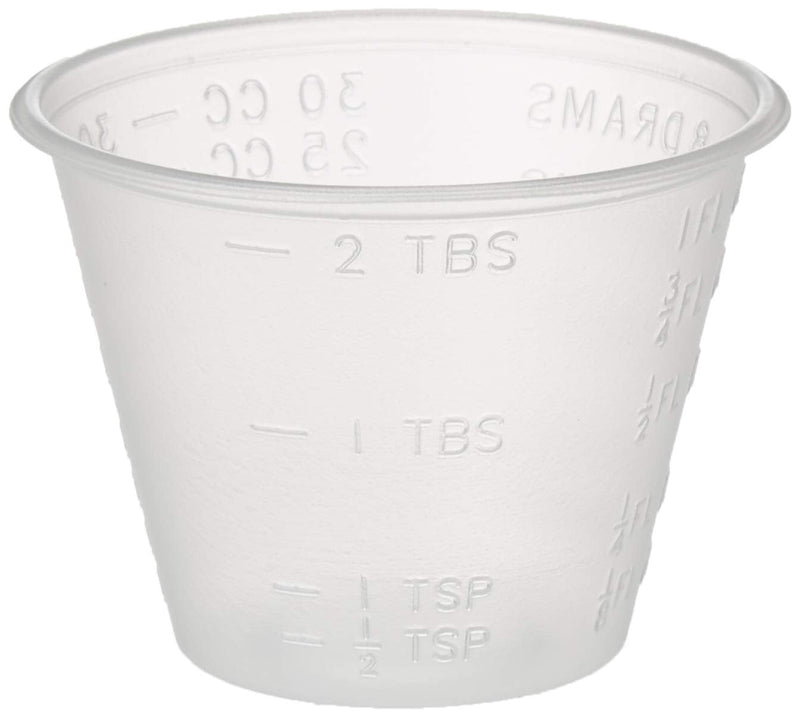 [Australia] - Dynarex 4252-1 Medicine Cup (Polyethylene) 100 Count, Clear 
