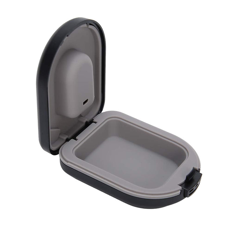 [Australia] - Semiter Summer gift Waterproof Hearing Aid Storage Case, Black Hearing Aid Case, Hearing Aid Storage Drop Resistance Store Hearing Aids for Behind?the?Ear Hearing Aid 