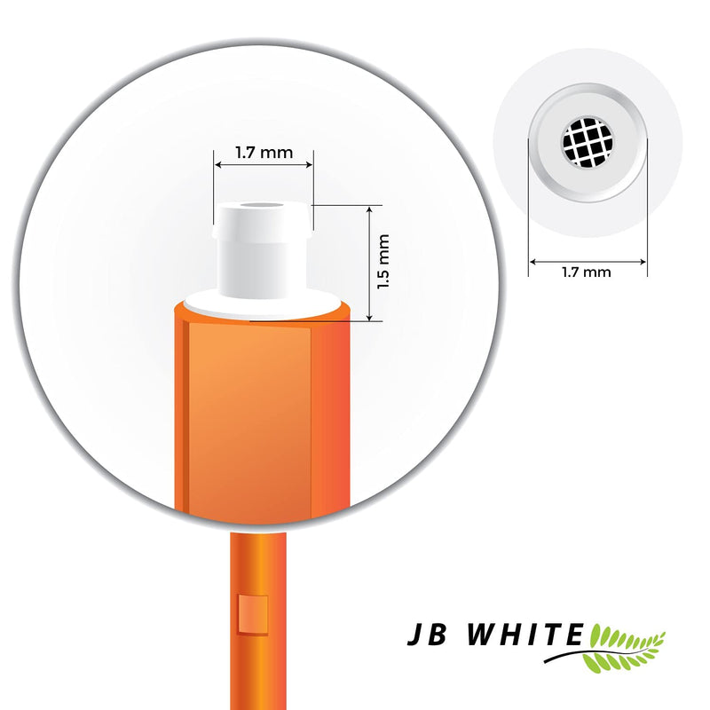 [Australia] - JB White Pack of 32 Wax Filters for Hearing aids Compatible with Starkey Hear Clear Hearing aids - Height: 1.5 mm | Diameter 1.7mm, Orange 