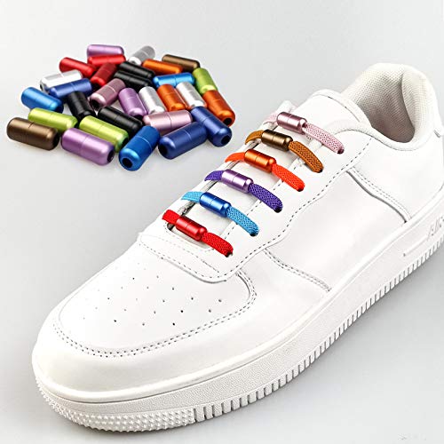 [Australia] - ANOEEX Elastic No Tie Shoe Laces,Sneaker Shoelaces for Adults,kids, Shoe Strings Green/Orange/Brown/Blue 